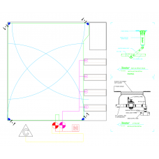 Комплект автоматичного поливу Hunter/Irritec для таунхаусу з ділянкою 9×9 м 